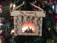 Personalized Laser Engraved Wood Ornaments