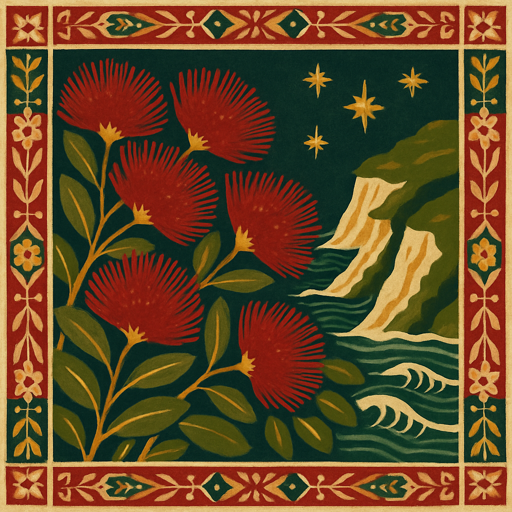 Christmas in New Zealand Means Carols on the Beach and a Tree That Blooms Fire-Red in December