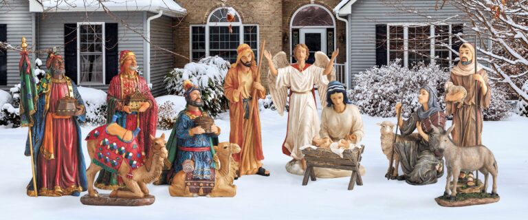 Real Life Nativity - 12 Pc Set, handcrafted Christmas gift, Grande Place, Lancaster County PA