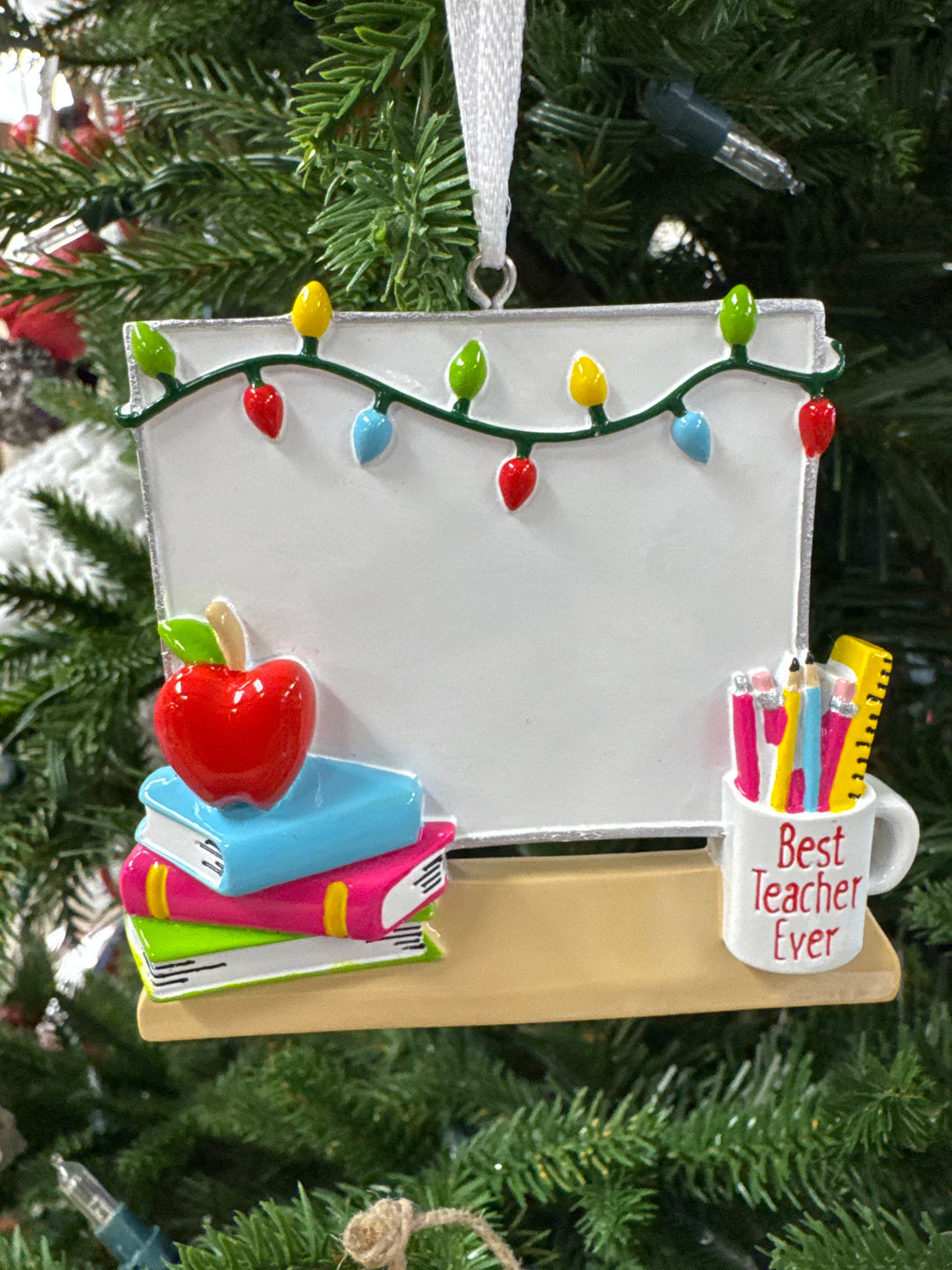 Teacher Ornament, handcrafted Christmas gift, Grande Place, Lancaster County PA