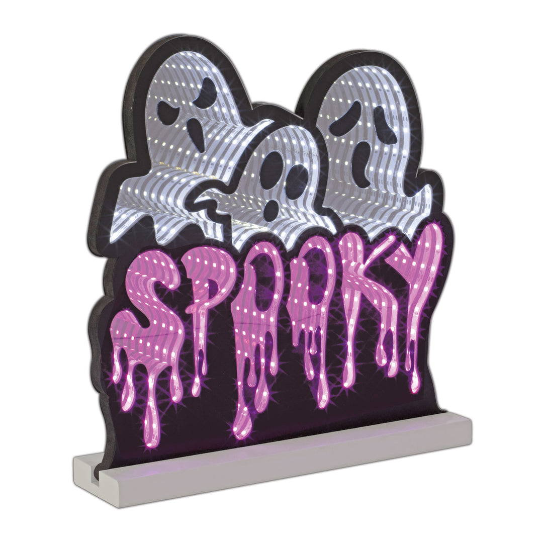 Triple Ghost/Spooky Ekkolight 12.5"H, handcrafted Christmas gift, Grande Place, Lancaster County PA
