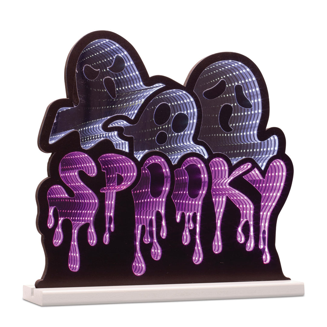 Triple Ghost/Spooky Ekkolight 15.5"L, handcrafted Christmas gift, Grande Place, Lancaster County PA