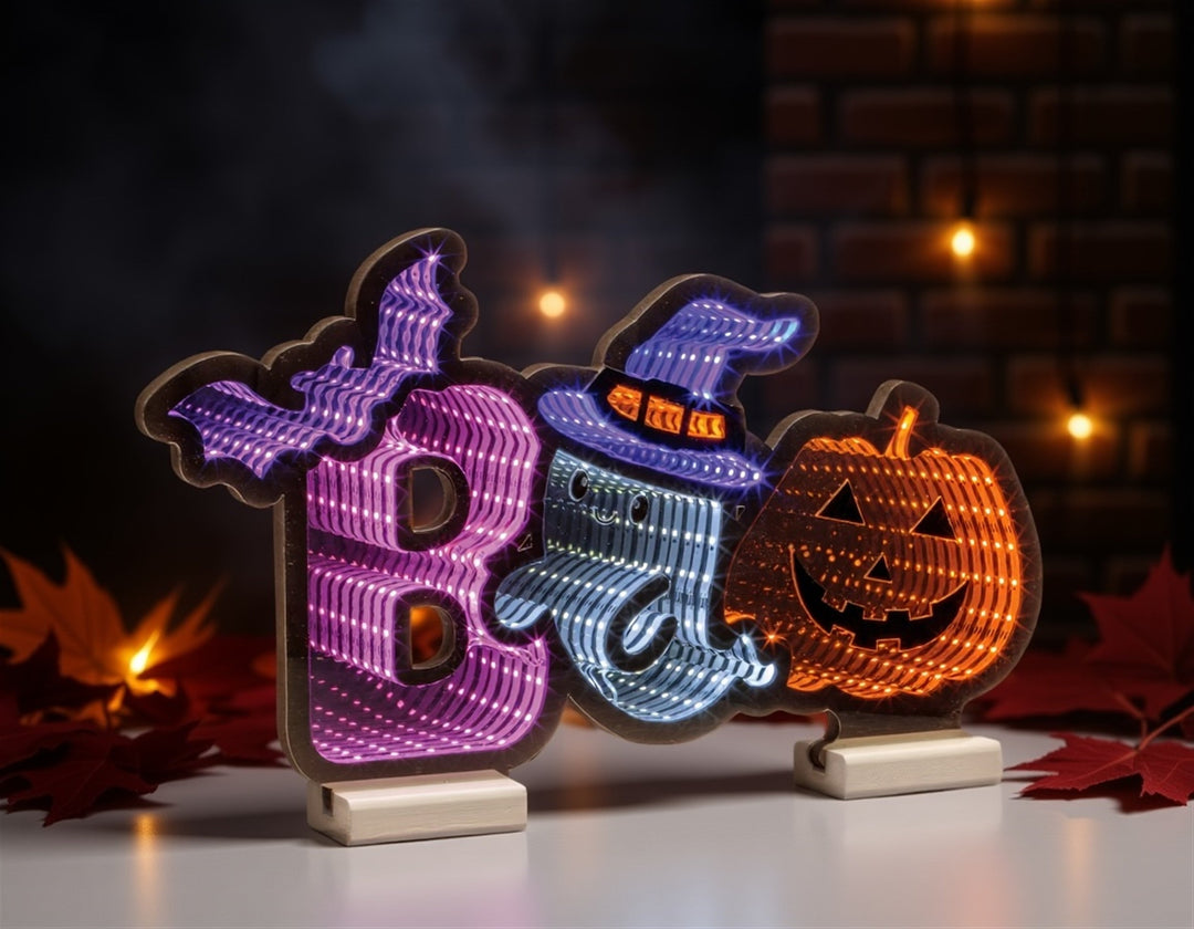 Halloween Boo Ekkolight 17"L, handcrafted Christmas gift, Grande Place, Lancaster County PA