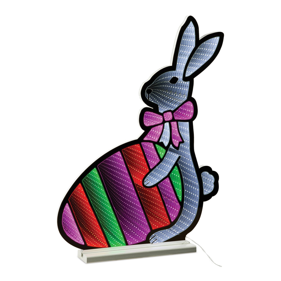 Bunny w/Easter Egg Ekkolight 23.5"H, handcrafted Christmas gift, Grande Place, Lancaster County PA
