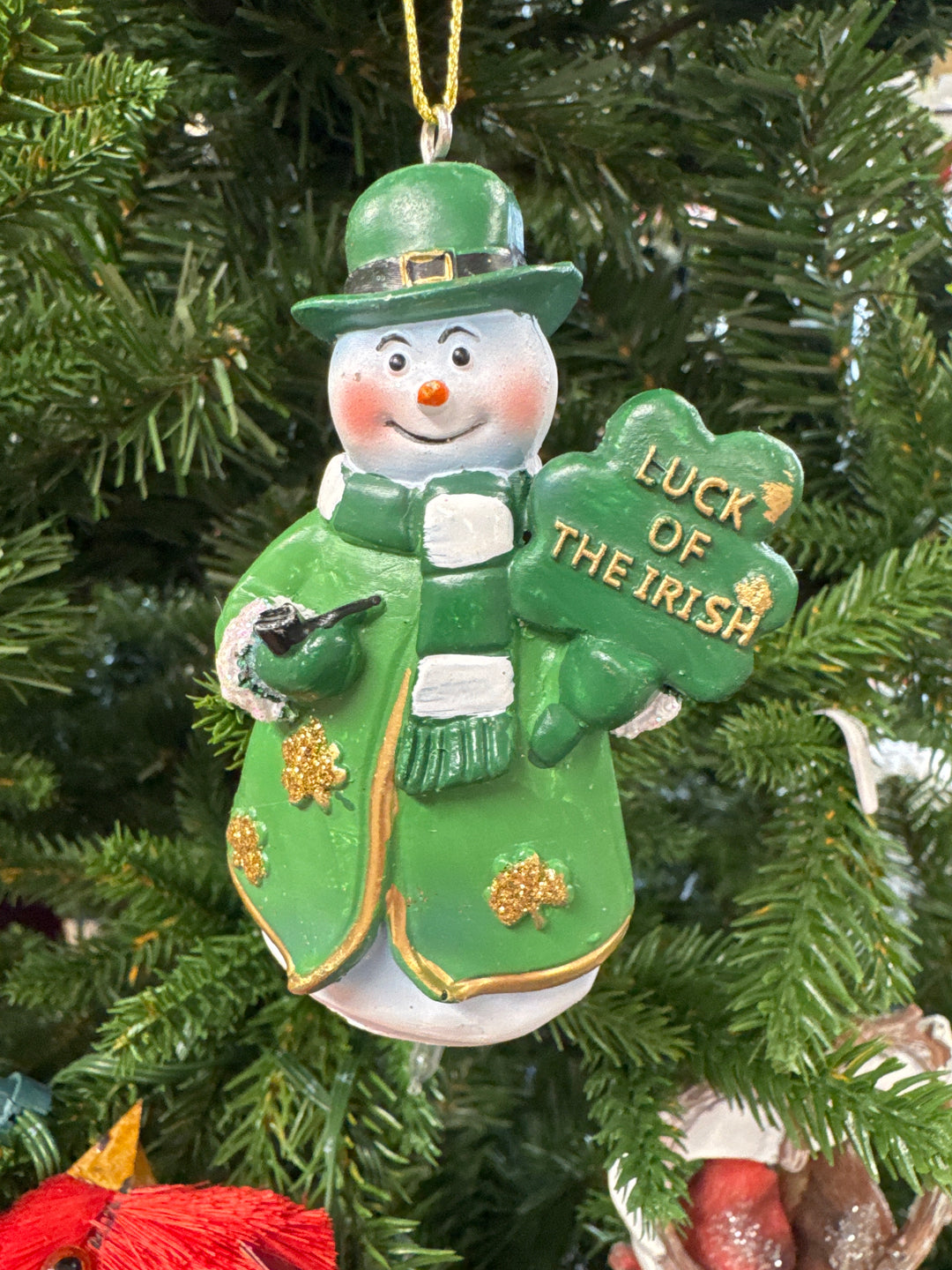 Luck of the Irish Ornament, handcrafted Christmas gift, Grande Place, Lancaster County PA