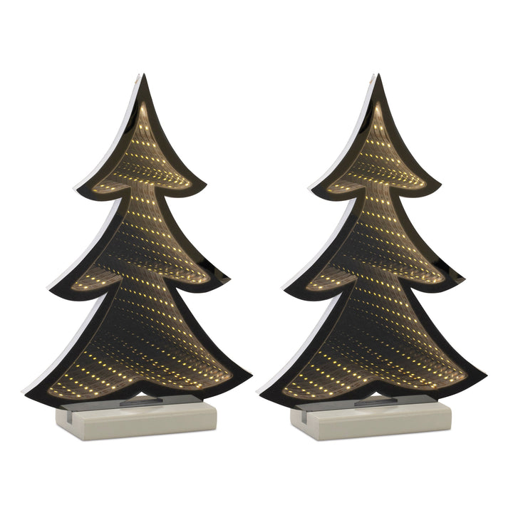 Pine Tree Outline Ekko Light Display (Set of 2), handcrafted Christmas gift, Grande Place, Lancaster County PA