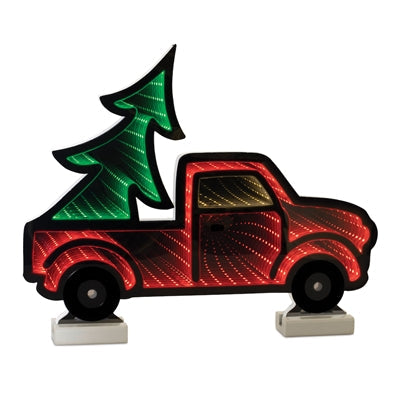 Truck & Tree Infinity 16"x13.5", handcrafted Christmas gift, Grande Place, Lancaster County PA