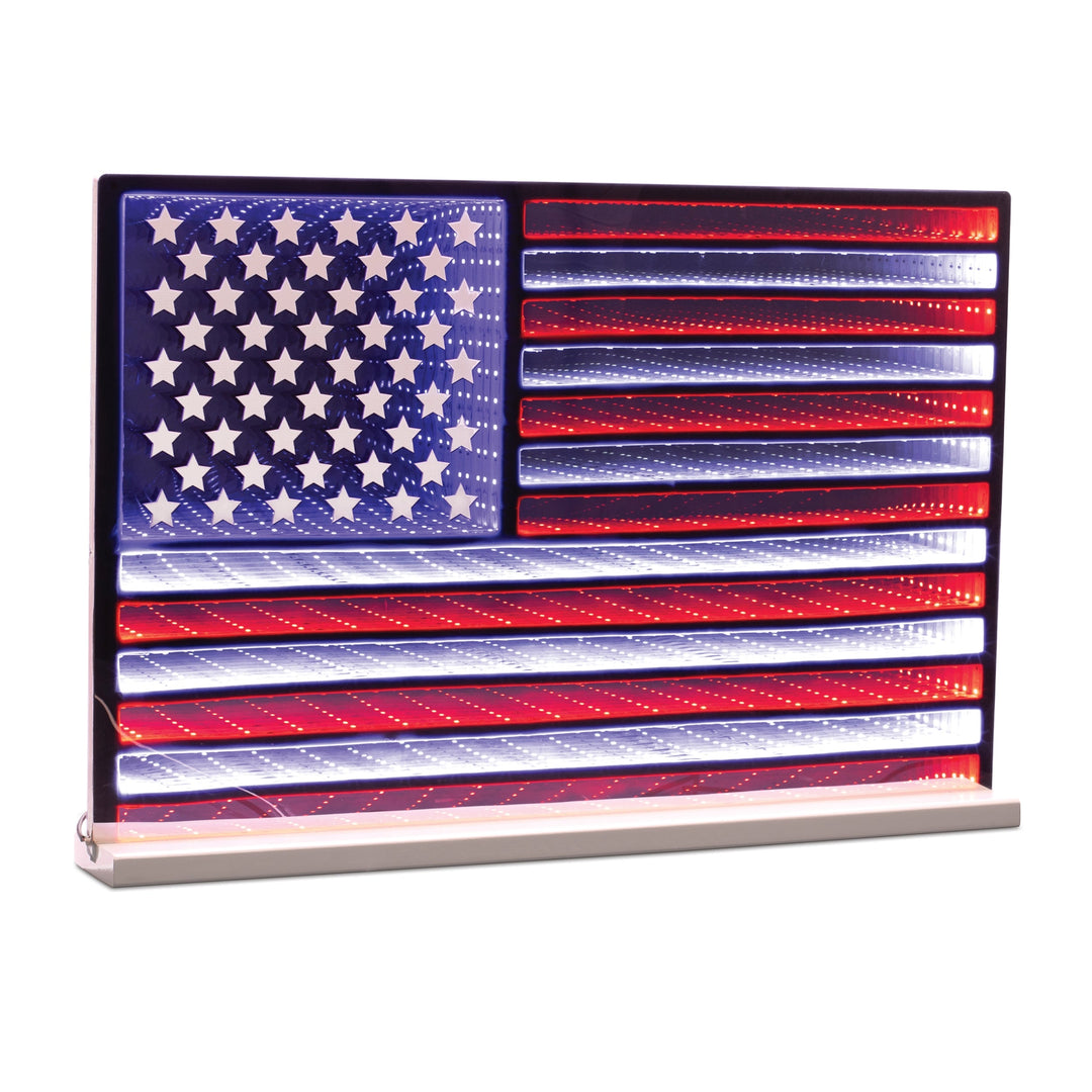 American Flag Ekko Light Display 23"L, handcrafted Christmas gift, Grande Place, Lancaster County PA