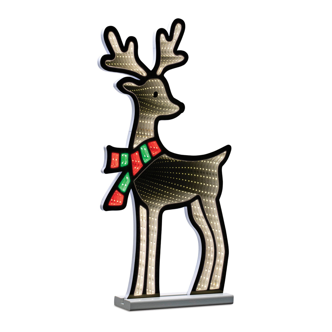 Deer with Scarf Ekkolight 23.5"H, handcrafted Christmas gift, Grande Place, Lancaster County PA