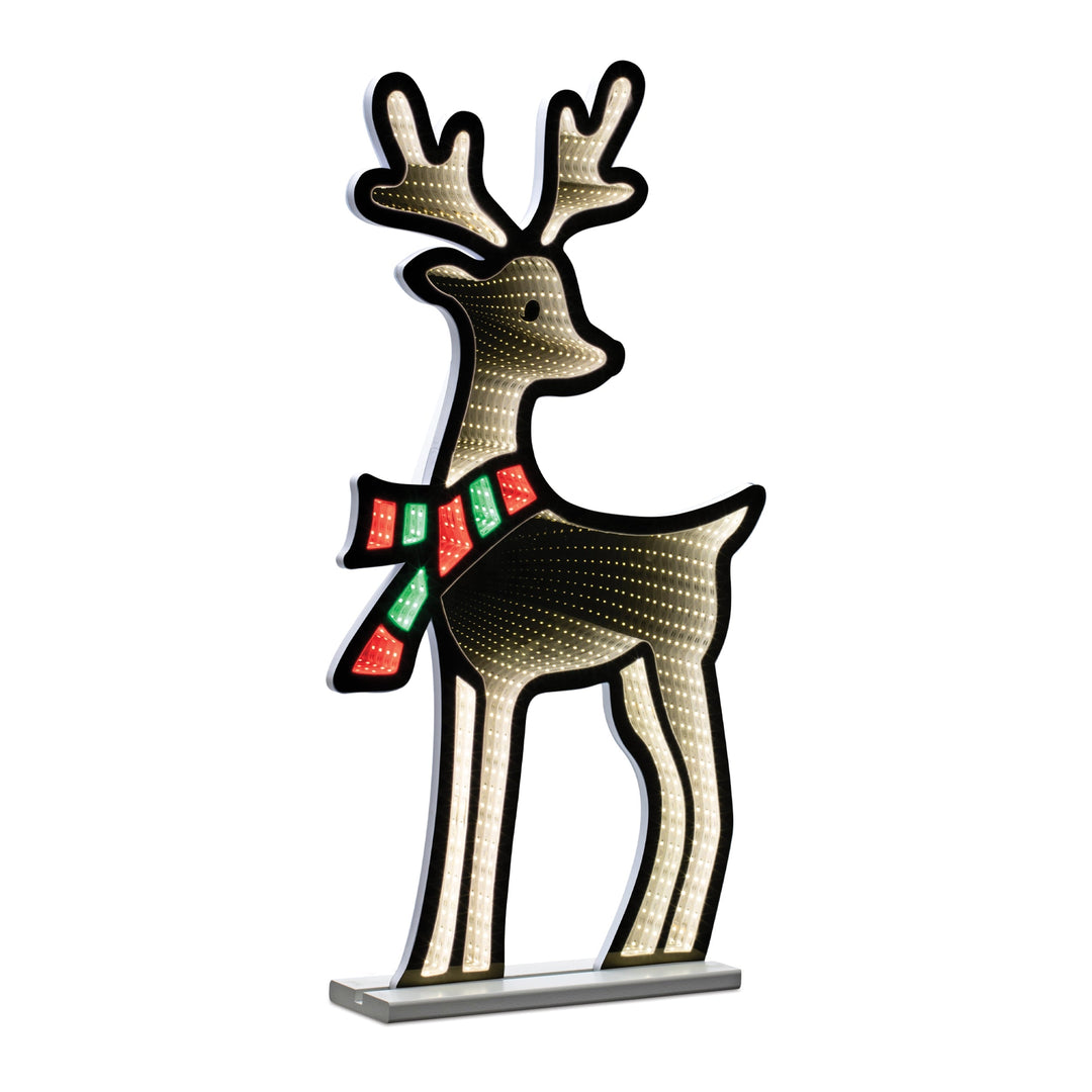 Deer with Scarf Ekkolight 33"H, handcrafted Christmas gift, Grande Place, Lancaster County PA