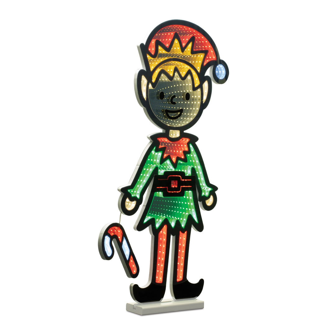 Holiday Elf Ekkolight 29"H, handcrafted Christmas gift, Grande Place, Lancaster County PA