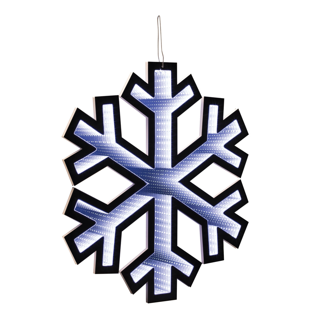 Holiday Snowflake Ekkolight 23.5"H, handcrafted Christmas gift, Grande Place, Lancaster County PA