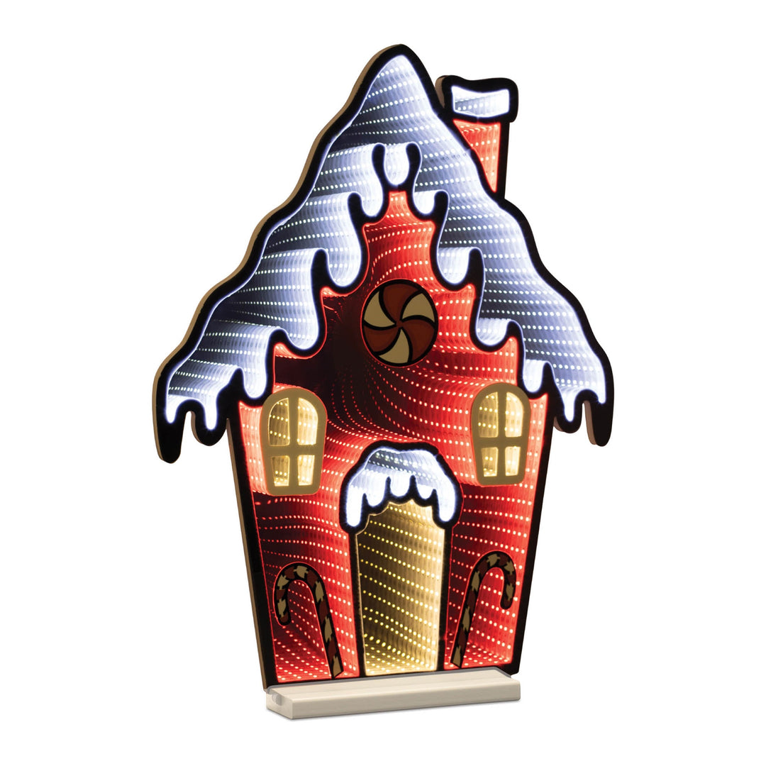 Pepperpint Gingerbread House Ekkolight 26"H, handcrafted Christmas gift, Grande Place, Lancaster County PA