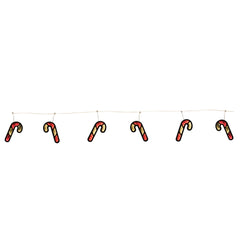 Infinity Light Candy Cane Garland - 68"