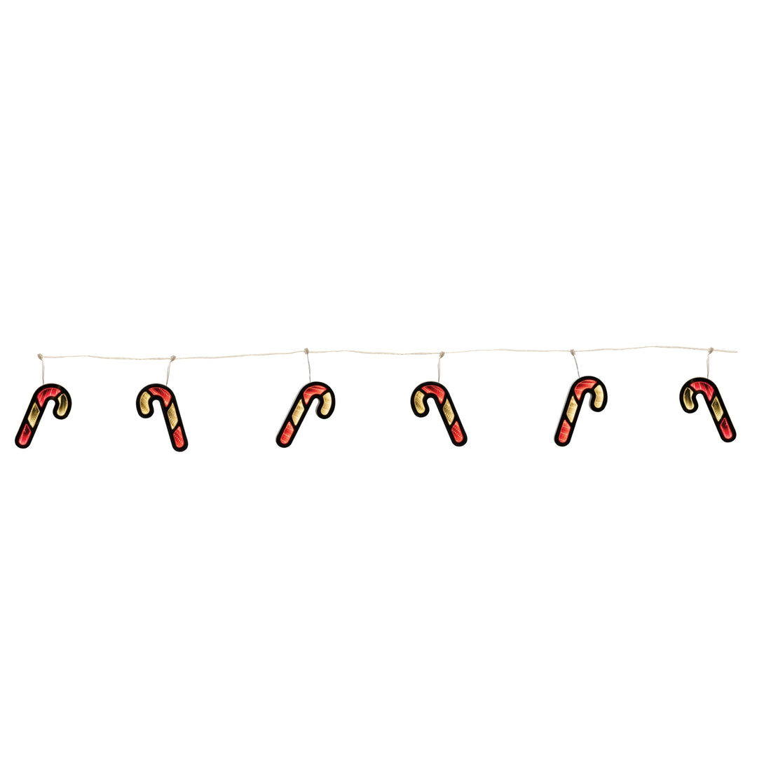 Candy Cane Ekkolight Garland 68"L, handcrafted Christmas gift, Grande Place, Lancaster County PA