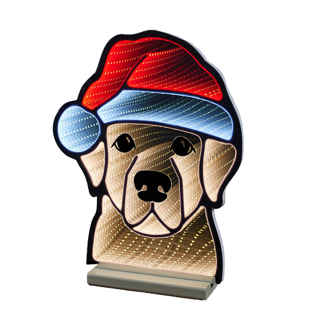 Holiday Dog Ekkolight 16.5"H, handcrafted Christmas gift, Grande Place, Lancaster County PA