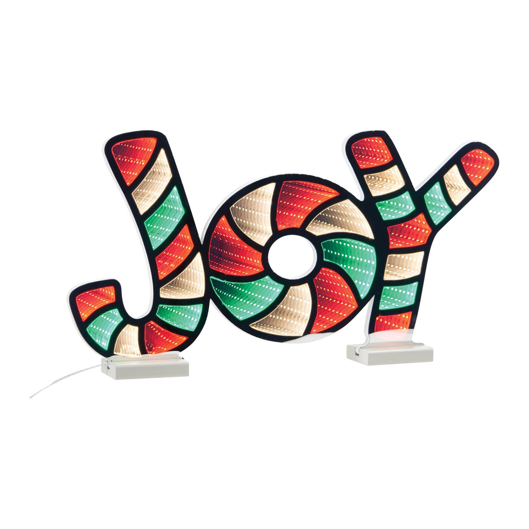 "Joy" Holiday Ekkolight 15.74"L, handcrafted Christmas gift, Grande Place, Lancaster County PA
