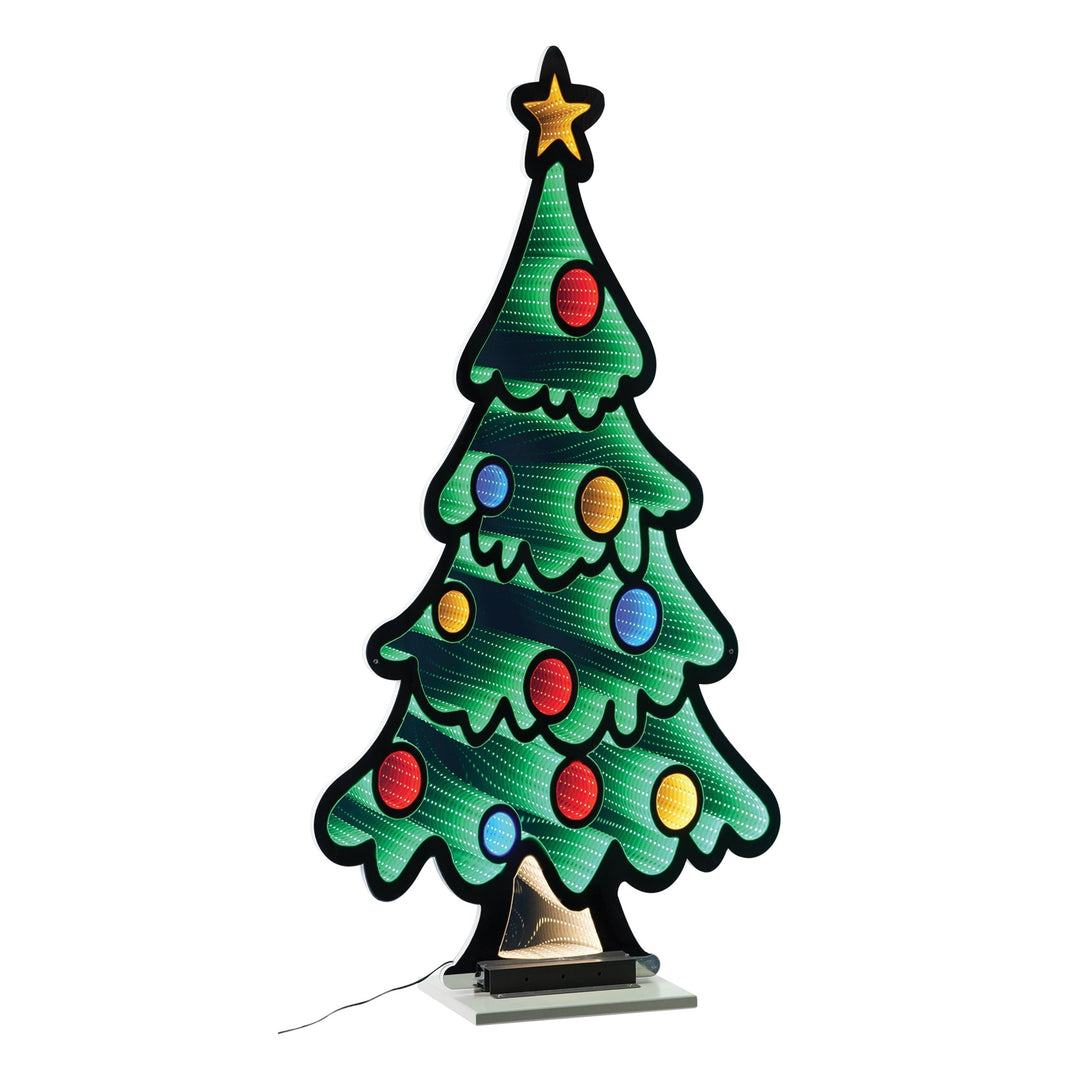 Tree w/Ornament Ekkolight 47"H, handcrafted Christmas gift, Grande Place, Lancaster County PA