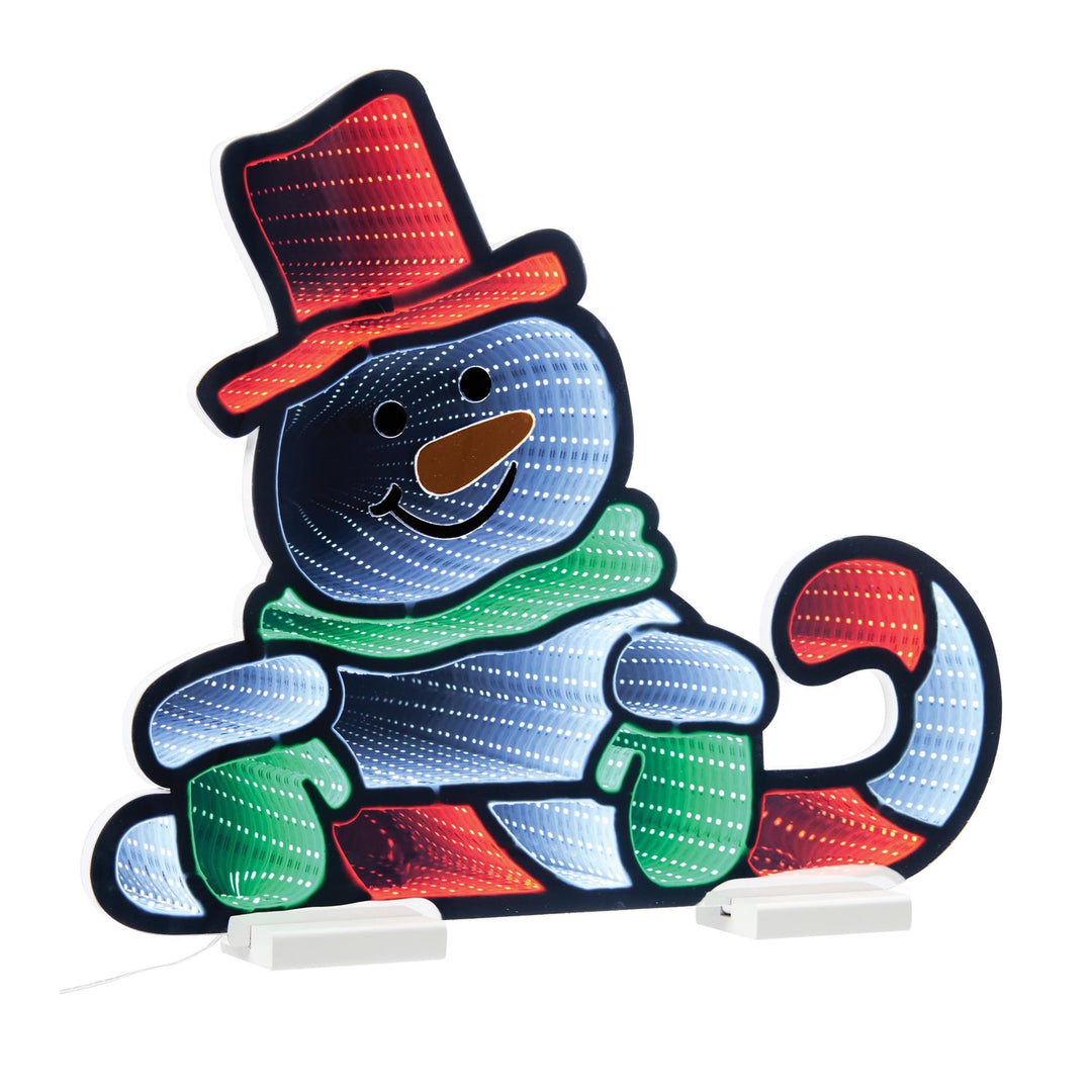 Snowman Candy Cane Ekkolight 21.5"L, handcrafted Christmas gift, Grande Place, Lancaster County PA