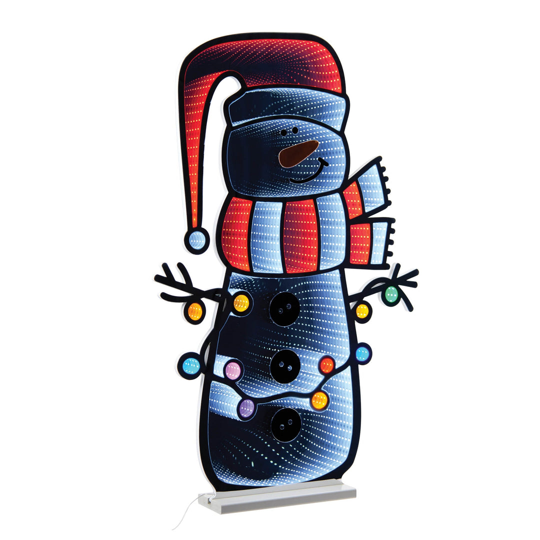 Holiday Snowman Ekkolight 35"H, handcrafted Christmas gift, Grande Place, Lancaster County PA