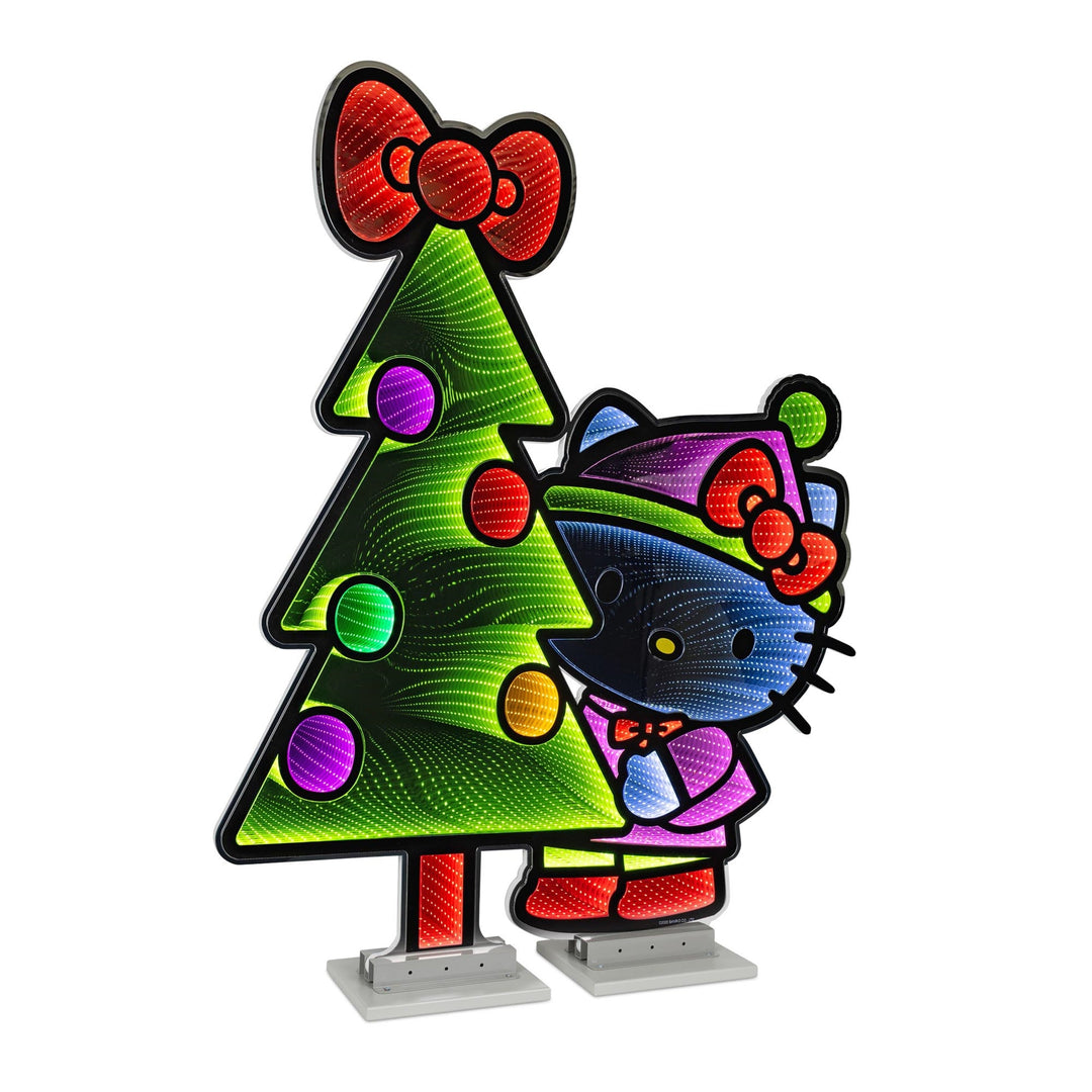 Hello Kitty w/Christmas Tree Ekkolight, handcrafted Christmas gift, Grande Place, Lancaster County PA