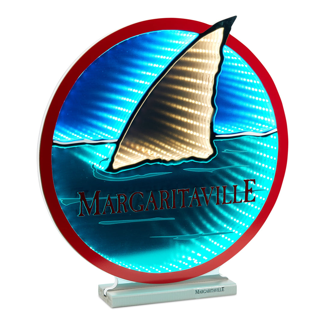Margaritaville Shark Fin EkkoLight 16"H, handcrafted Christmas gift, Grande Place, Lancaster County PA