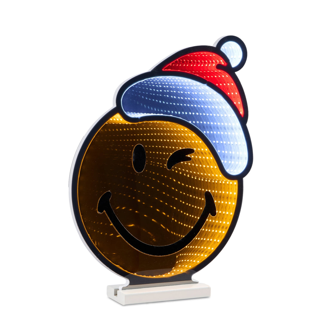 SmileyWorld(R) Holiday Santa Ekkolight 16"H, handcrafted Christmas gift, Grande Place, Lancaster County PA