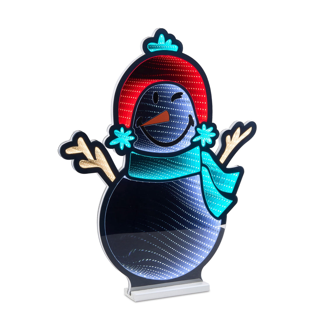 SmileyWorld(R) Holiday Snowman Ekkolight 24"H, handcrafted Christmas gift, Grande Place, Lancaster County PA
