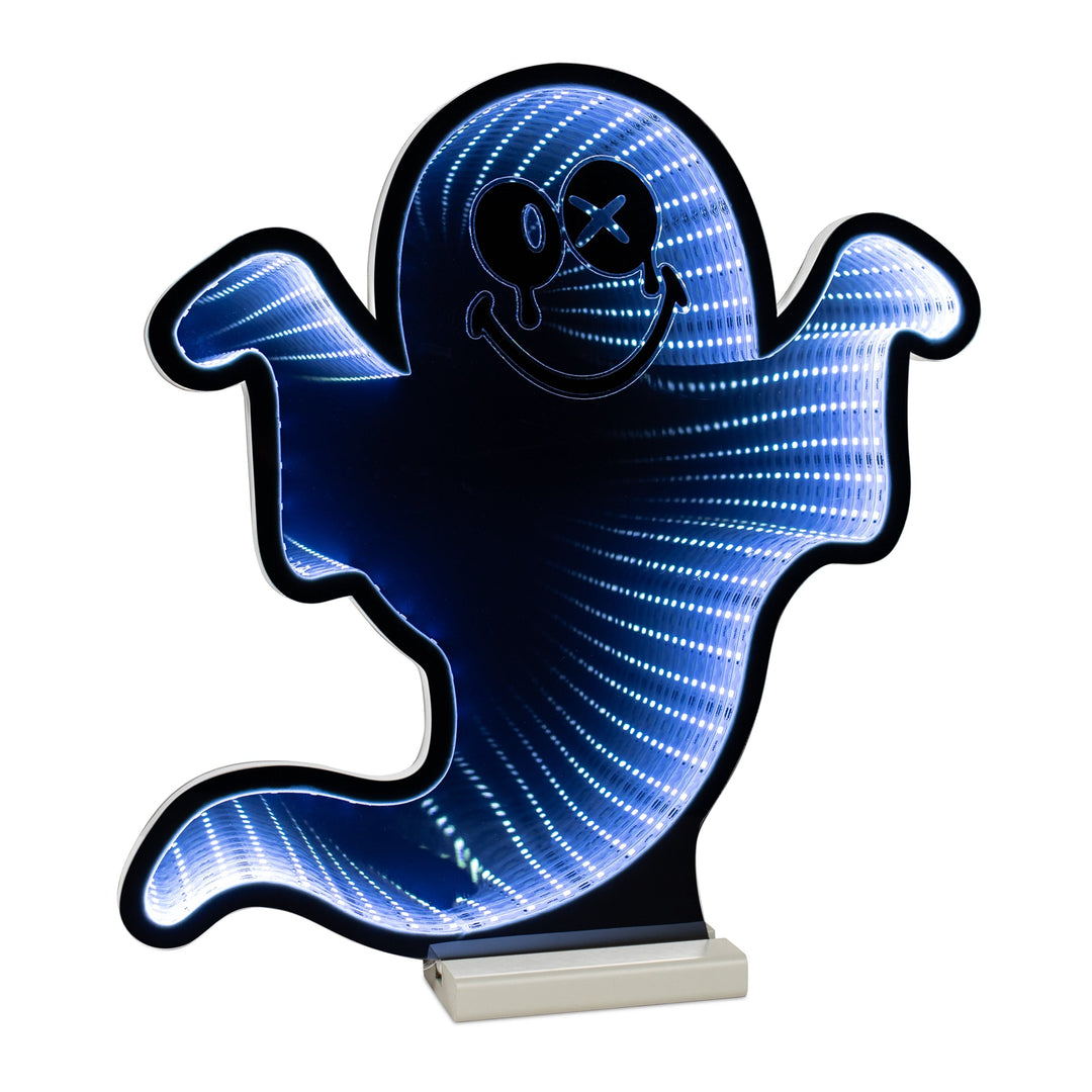 SmileyWorld(R) Halloween Ghost Ekkolight 15.5"H, handcrafted Christmas gift, Grande Place, Lancaster County PA