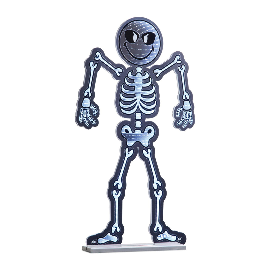 SmileyWorld®  Halloween Skeleton Ekkolight 36"H, handcrafted Christmas gift, Grande Place, Lancaster County PA