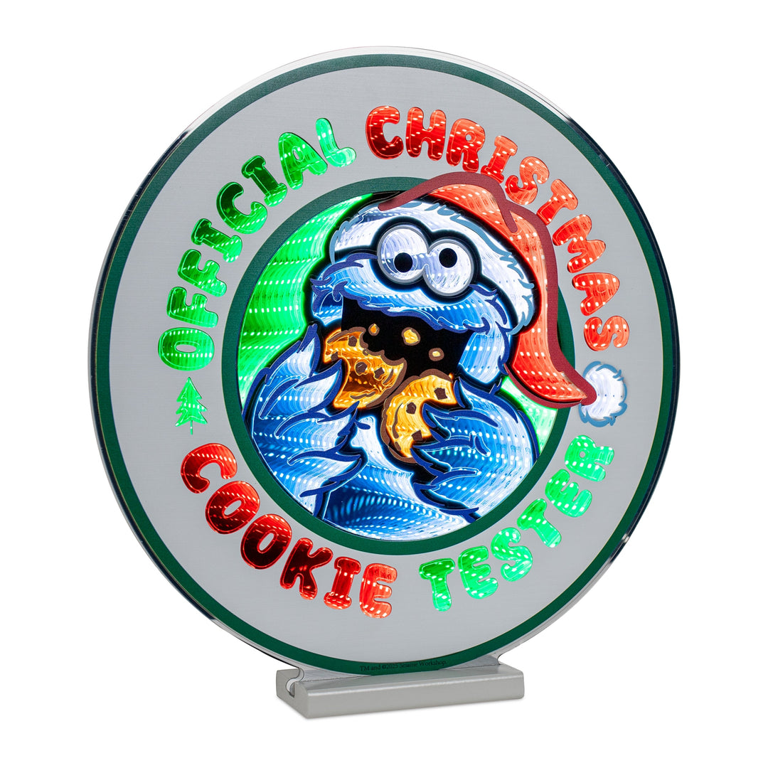 Sesame Street Holiday Cookie Sign Ekkolight 16"H, handcrafted Christmas gift, Grande Place, Lancaster County PA