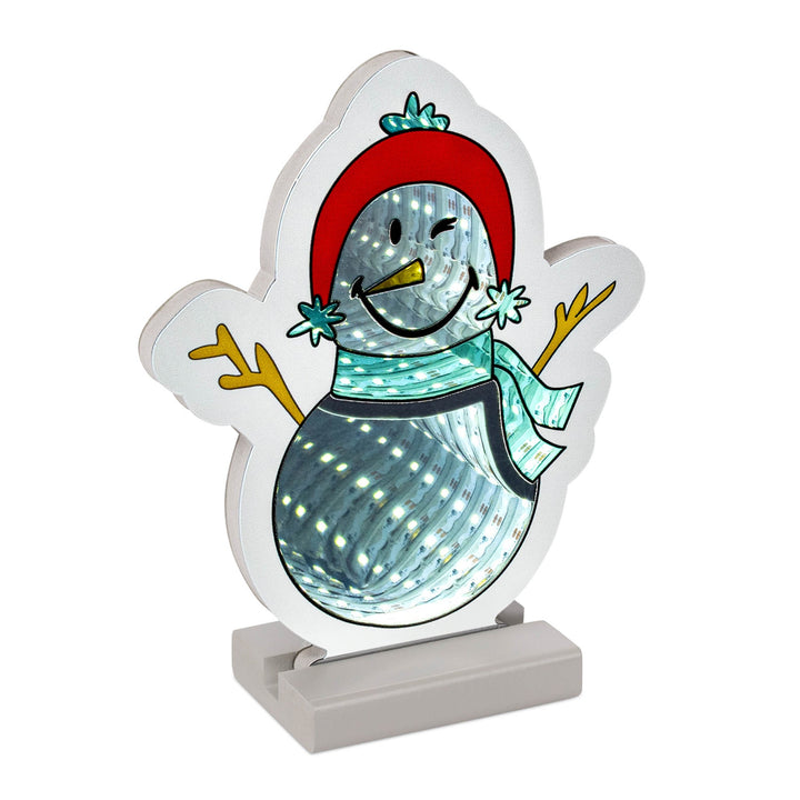 SmileyWorld® Snowman Ekkolight 8.75"H, handcrafted Christmas gift, Grande Place, Lancaster County PA
