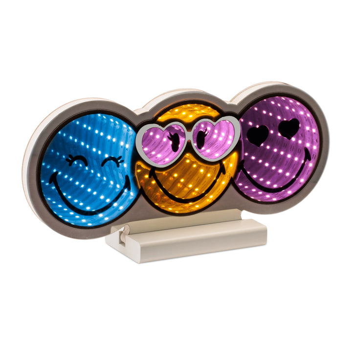 SmileyWorld® Trio Smiley Ekkolight 11.5"L, handcrafted Christmas gift, Grande Place, Lancaster County PA