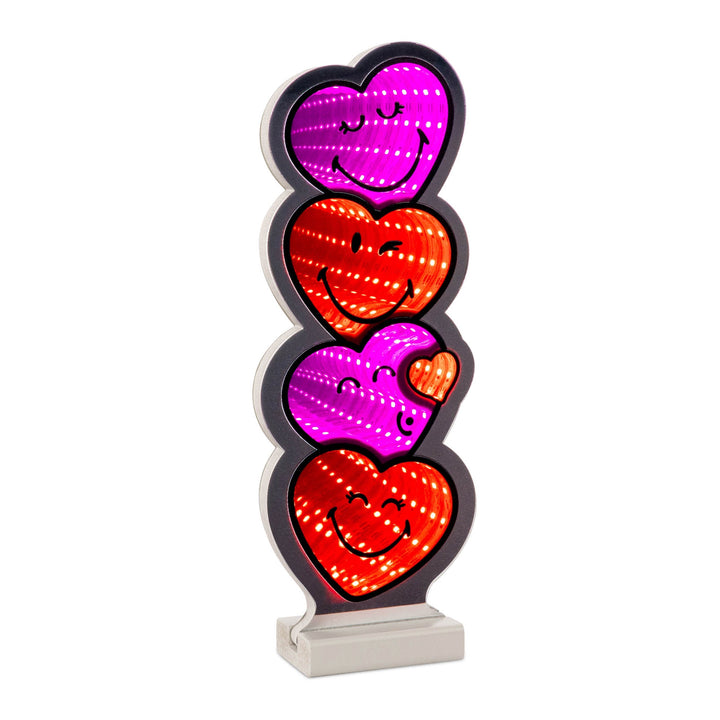 SmileyWorld® Heart Stack Ekkolight 12"H, handcrafted Christmas gift, Grande Place, Lancaster County PA