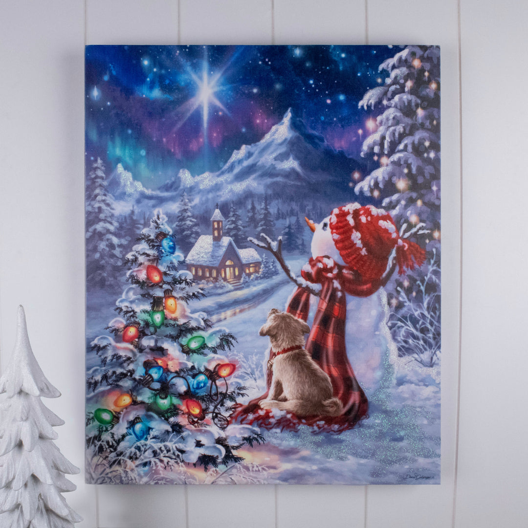Follow the Star 16x20 Fiber Optic Canvas