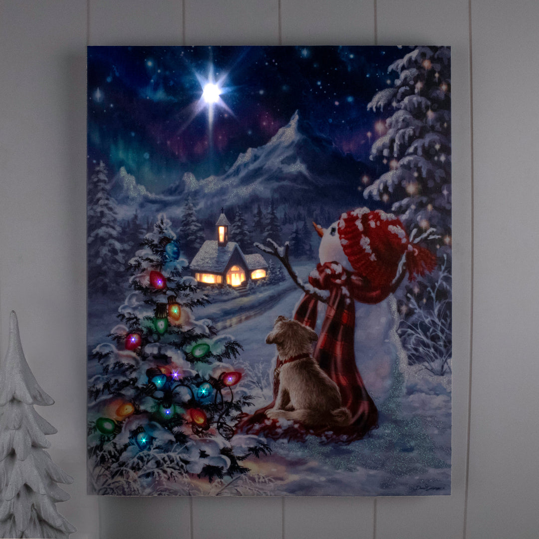 Follow the Star 16x20 Fiber Optic Canvas