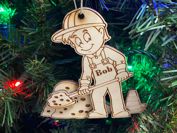 Construction Worker Ornament – 2 Styles