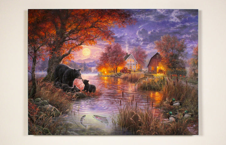 Black Bear Farms 18x24 Fully Illuminated LED Wall Art