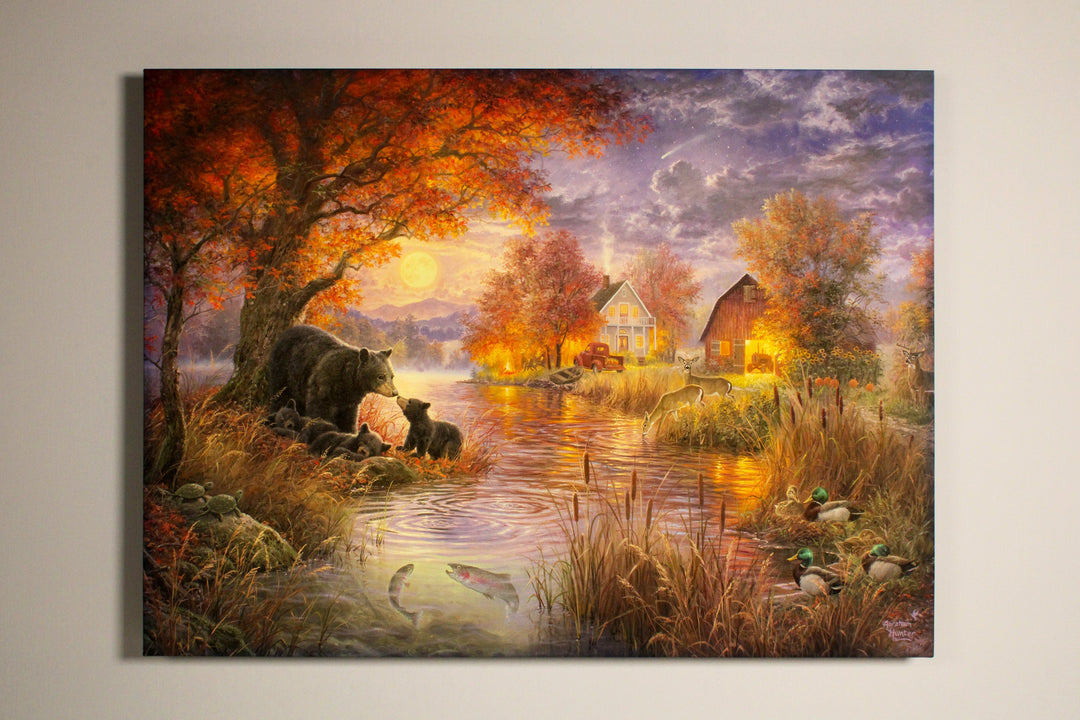 Black Bear Farms 18x24 Fully Illuminated LED Wall Art