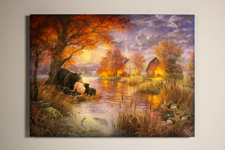 Black Bear Farms 18x24 Fully Illuminated LED Wall Art