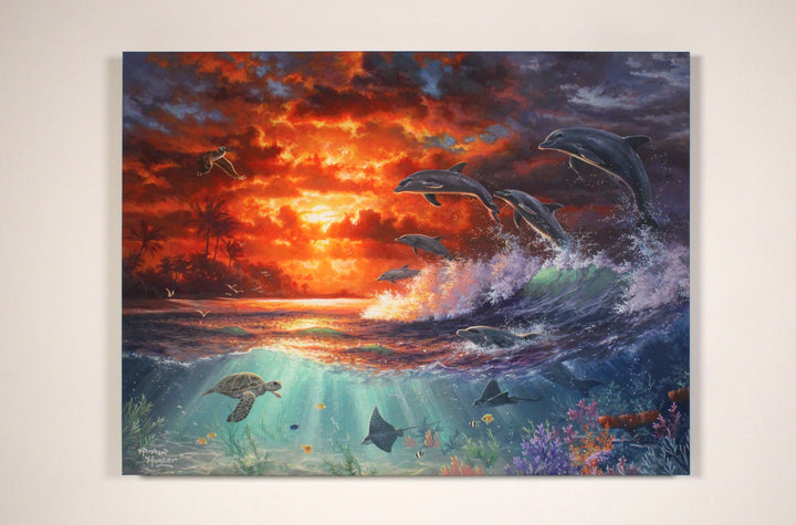 Beyond the Shore 18x24 Fully Illuminated LED Wall Art