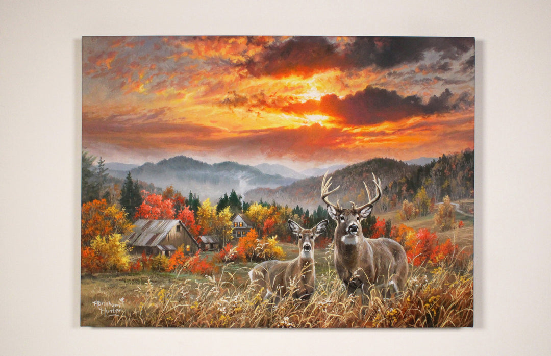 November Light 18x24 Fully Illuminated LED Wall Art