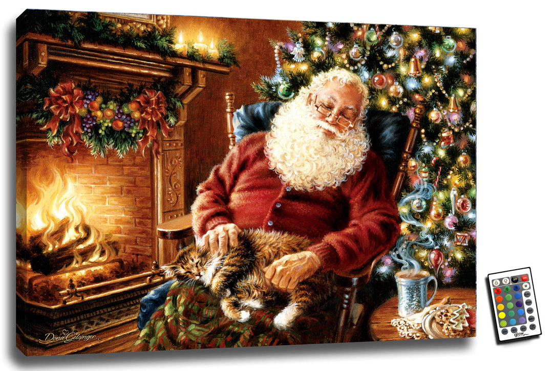 Long Winters Nap 18x24 Fully Illuminated LED Wall Art, handcrafted Christmas gift, Grande Place, Lancaster County PA