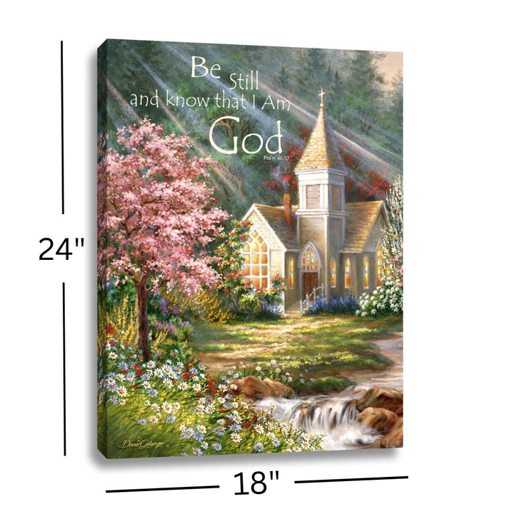 Be Still 18x24 Fully Illuminated LED Wall Art