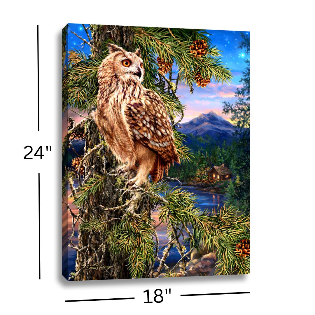 Wisdom of the Woods 18x24 Fully Illuminated LED Wall Art