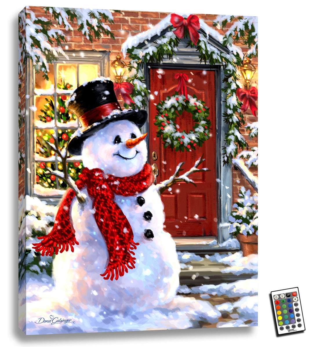 Snow Place Like Home 18x24 Fully Illuminated LED Wall Art, handcrafted Christmas gift, Grande Place, Lancaster County PA