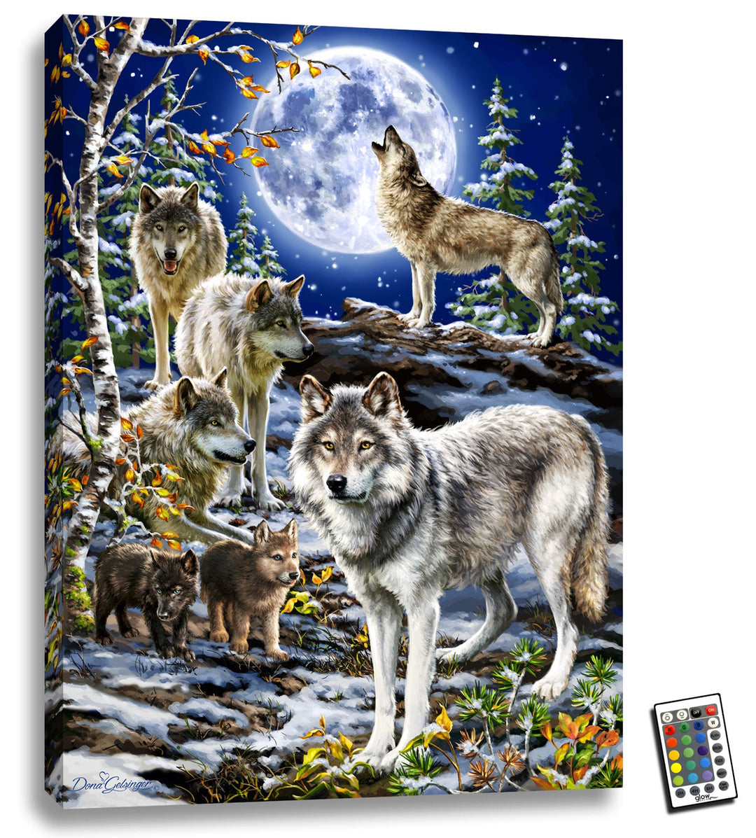 The Spirit of the Pack 18x24 Fully Illuminated LED Wall Art, handcrafted Christmas gift, Grande Place, Lancaster County PA
