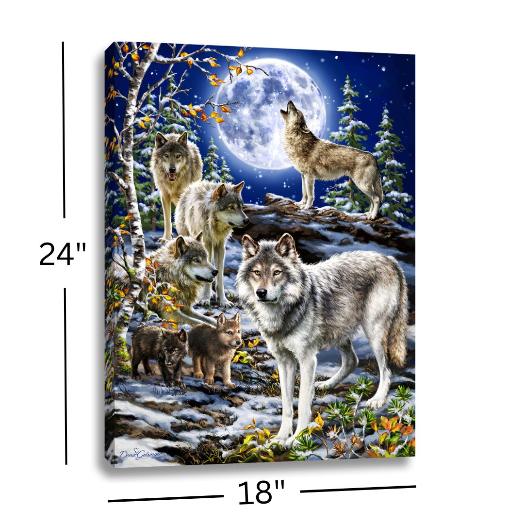 The Spirit of the Pack 18x24 Fully Illuminated LED Wall Art