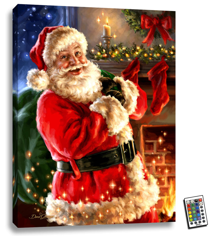Twas the Night Before Christmas 18x24 Fully Illuminated LED Wall Art