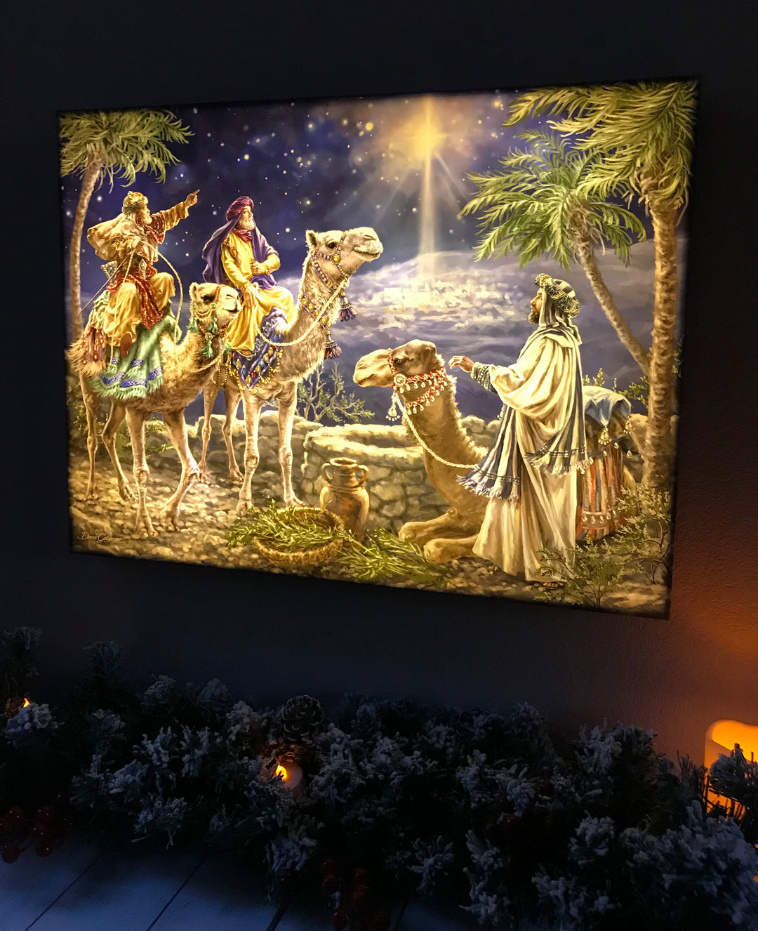 The Magi 18x24 Fully Illuminated LED Wall Art